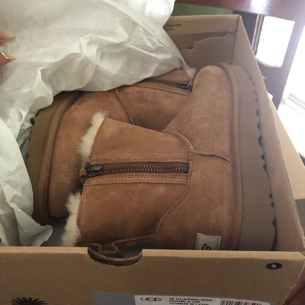 Women’s Classic Mini Double Zip UGG Boots